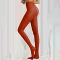 thumbnail image 1 of Baberdicy Women's Footed Tights - Semi-Opaque Leggings - 40D Nylon Blend - Dance/Everyday Wear - Multiple Colors - Semi Opaque Girls Leggings Solid Color Footed Pantyhose Red,L, 1 of 5