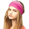 thumbnail image 1 of Baberdicy Women's Headband - Elastic Sports Design - Yoga Workout - Moisture-Wicking - Non-Slip Comfort - Women Solid Color Headband Elastic Head Wrap Headband Hot Pink,One Size, 1 of 2