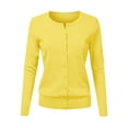 thumbnail image 1 of Baberdicy Women's Knit Cardigan Sweater Clearance! Women's Cardigans Lightweight Yellow 3Xl, 1 of 4