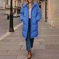 thumbnail image 1 of Baberdicy Women's Long Hooded Puffer Coat, Thick Warm Winter down Jacket for Extreme Cold , Long Hooded Puffer, Maxi down Coat, Winter Warmth Layer Blue L, 1 of 5