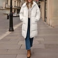 thumbnail image 1 of Baberdicy Women's Long Hooded Puffer Coat, Thick Warm Winter down Jacket for Extreme Cold , Long Hooded Puffer, Maxi down Coat, Winter Warmth Layer White M, 1 of 5