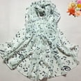thumbnail image 1 of Baberdicy Women's Musical Note Scarf - Chiffon Muffler - Elegant Shawl - Available in Black/White/Beige - Musical White Scarves Women Neck Scarf Lady Muffler Chiffon White,One Size, 1 of 3