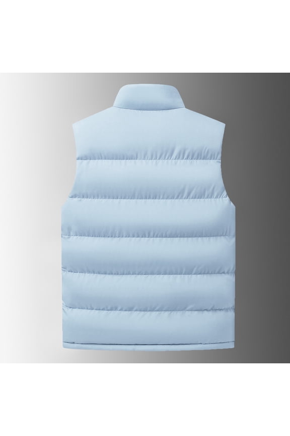 Women's Plus-Size Quilted Vest, Hooded Mid-Length Gilet, Layering for Hikes & Shopping , Plus-Size Quilted Vest, Hooded Mid-Length Gilet, Winter Warmth Grey M