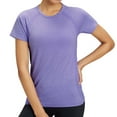 thumbnail image 1 of Baberdicy Women's Quick-Dry Yoga T-Shirt – Summer Breathable Workout Tee for Outdoor Running, Loose-Fit Moisture-Wicking Sportswear, Plus Size Fitness Training Top (D | M), 1 of 5