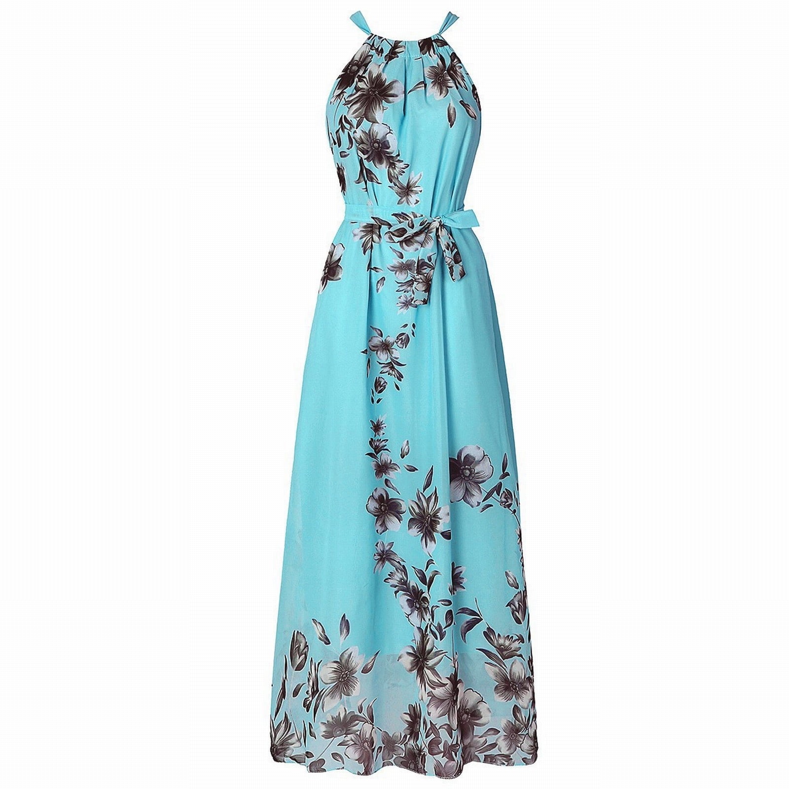 Bohemian Print Beach Chiffon Plus Size Maxi Dresses Bohemian Print Beach Chiffon Plus Size Maxi Dresses