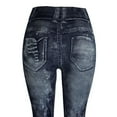 thumbnail image 1 of Baberdicy Womens Jeans Nine-Minute Coloured Super Women's Slim Pants Hip-Up Bottom Bomb Jeans Pants, Pants Jeans for Women Trendy Stretch Navy, 1 of 5