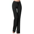 thumbnail image 1 of Baberdicy Yoga Pants Womens Yoga Pants Straight Leg Comfy Drawstring Running Long Active Casual Sweatpants Sweatpants Women Black, 1 of 7