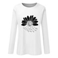 Baberdicy on Clearance under 15 Women Sunflower Summer T Shirt Plus Size Loose Blouse Tops Girl