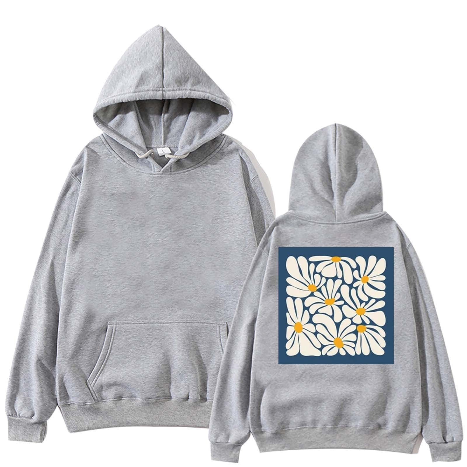 Baberdicy on Sale Sweatshirts for Teen Girl Hoodies Drawstring Hoodies Long  Sleeve Pullover Fall Cute Oversized Hoodie Grey 3Xl - Walmart.com