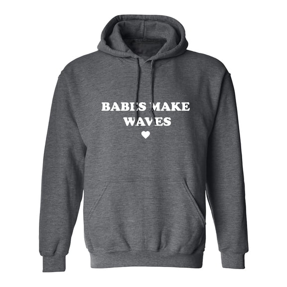 Babes Make Waves Adult Hooded Sweatshirt