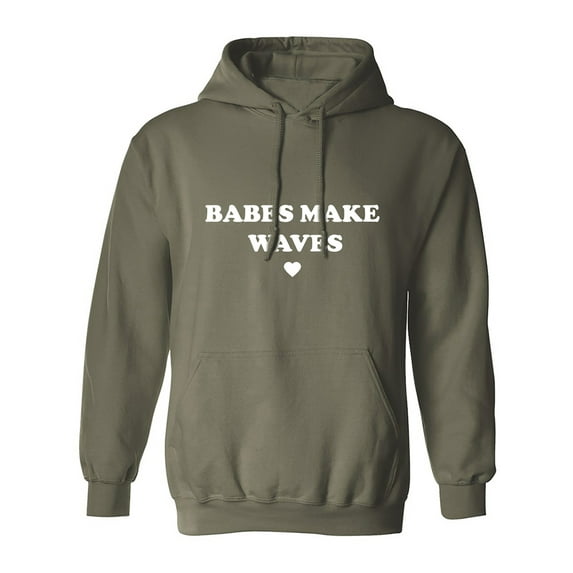 Babes Make Waves Adult Hooded Sweatshirt
