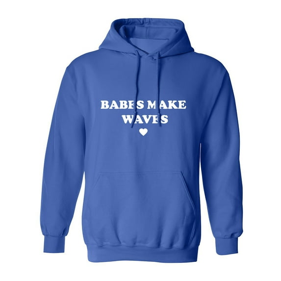 Babes Make Waves Adult Hooded Sweatshirt