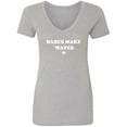 thumbnail image 1 of Babes Make Waves Womens V-Neck Tee, 1 of 3