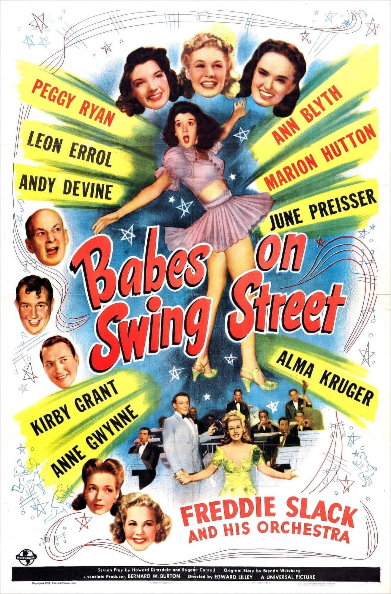 Babes On Swing Street U Canvas Art - (11 x 17)