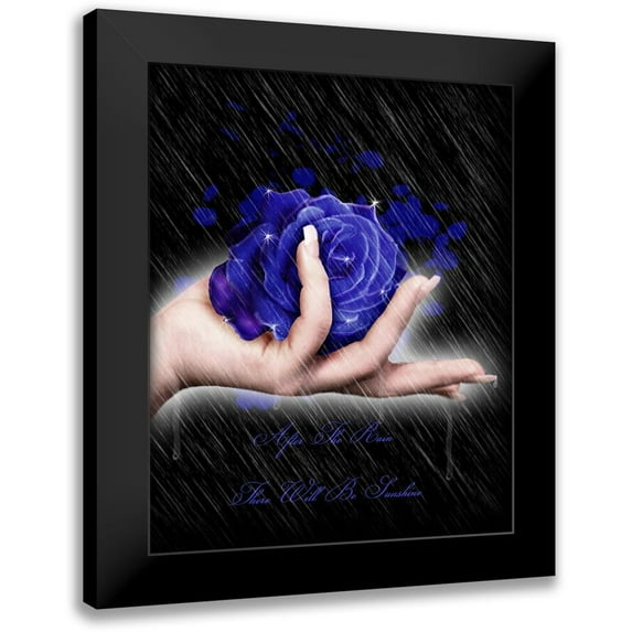 Babette 12x14 Black Modern Framed Museum Art Print Titled - After the rain there will be sunshine