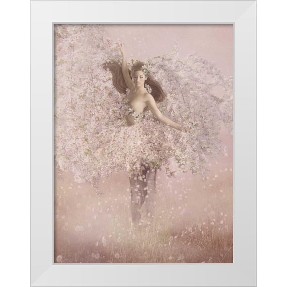 Babette 12x14 White Modern Wood Framed Museum Art Print Titled - Apple tree