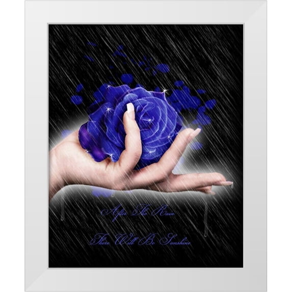 Babette 15x18 White Modern Wood Framed Museum Art Print Titled - After the rain there will be sunshine