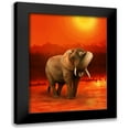 thumbnail image 1 of Babette 19x24 Black Modern Framed Museum Art Print Titled - The Elephant Ricardo 6, 1 of 5