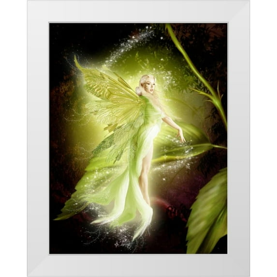 Babette 19x24 White Modern Wood Framed Museum Art Print Titled - Fairy 5