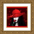 thumbnail image 1 of Babette 20x20 Gold Ornate Wood Framed with Double Matting Museum Art Print Titled - Love-Hearts, 1 of 4