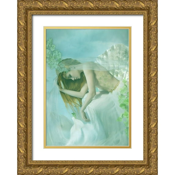 Babette 24x32 Gold Ornate Wood Framed with Double Matting Museum Art Print Titled - Aphrodite