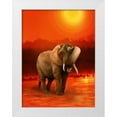 thumbnail image 1 of Babette 25x32 White Modern Wood Framed Museum Art Print Titled - The Elephant Ricardo 6, 1 of 4