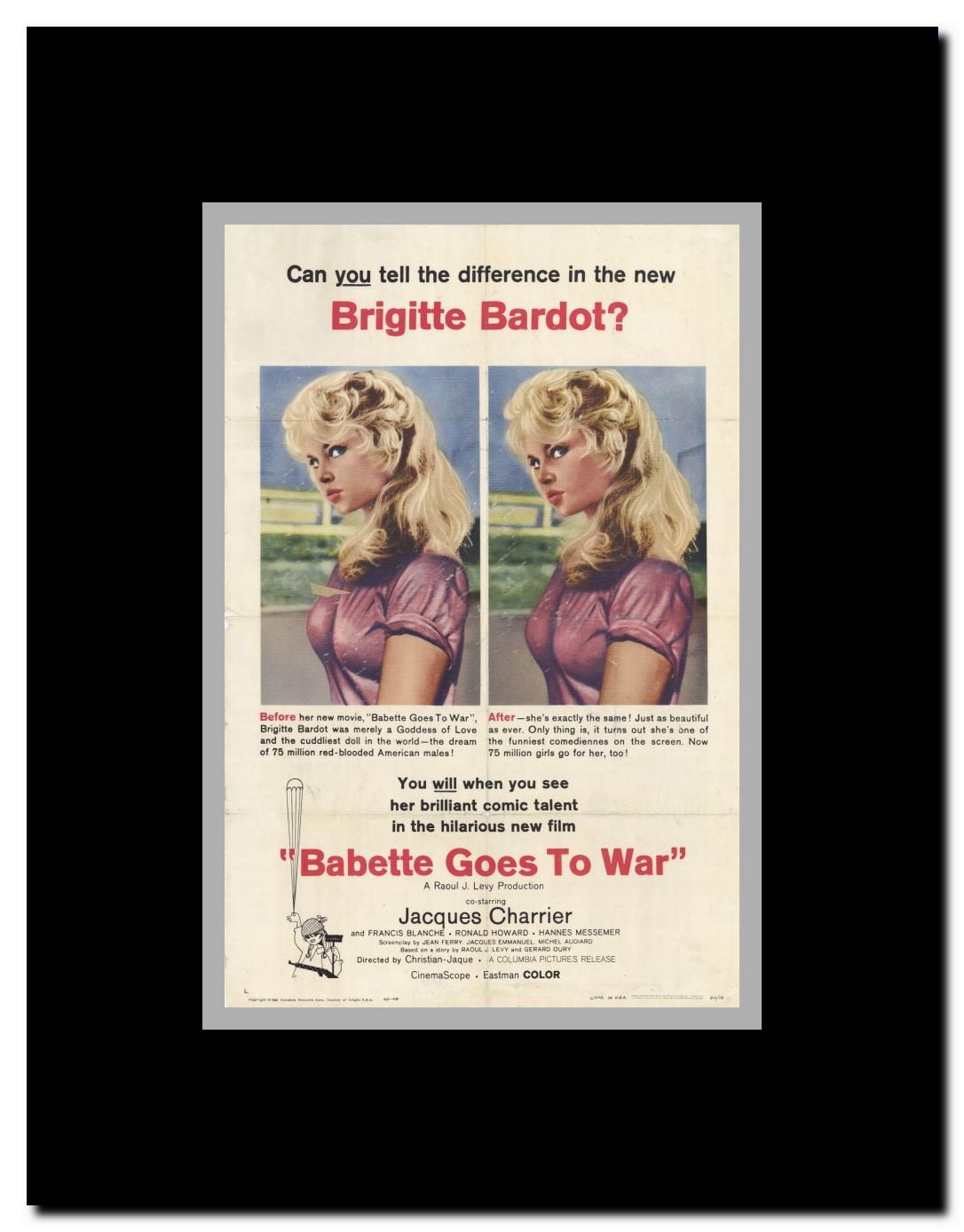 Babette Goes To War Framed Movie Poster