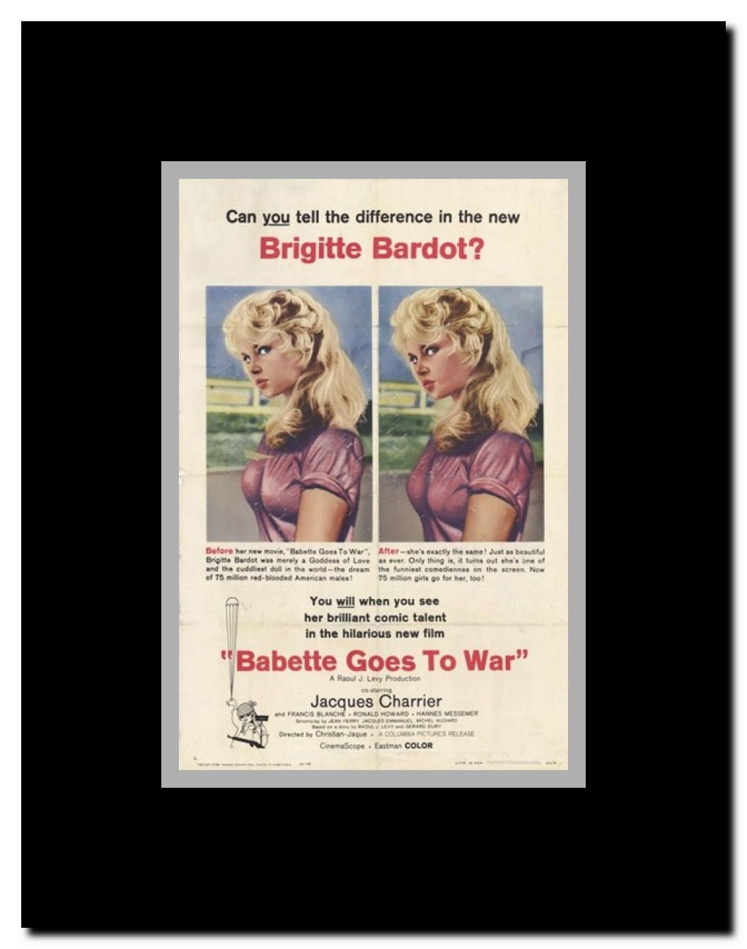 Babette Goes to War Framed Movie Poster