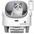 thumbnail image 1 of Babevy App Controlled Self-Cleaning Cat Litter Box, Automatic Odor-Control Toilet with Large Waste Bin & Open-Top for Multiple Cats, 1 of 8