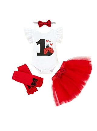 Ladybug dress for 1 year old hot sale