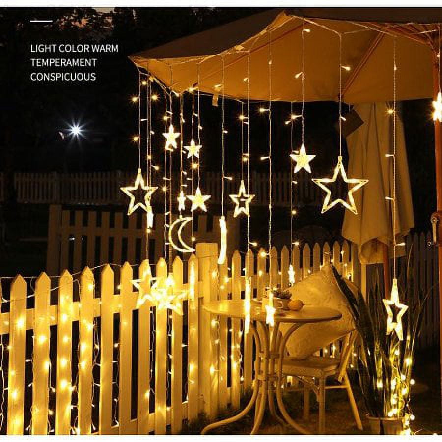 Babibeauty Star Solar Lights Outdoor Window Lights Solar Led String