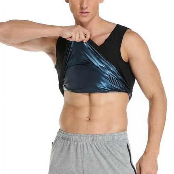 Babibeauty Sweat Shaper Men Women Premium Workout Vest Tank Top Weight Loss Waist Trainer Shapewear Polymer