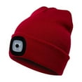 thumbnail image 1 of Babibeauty Unisex Outdoor Cycling Hiking LED Light Knitted Hat Winter Elastic Beanie Cap, 1 of 8