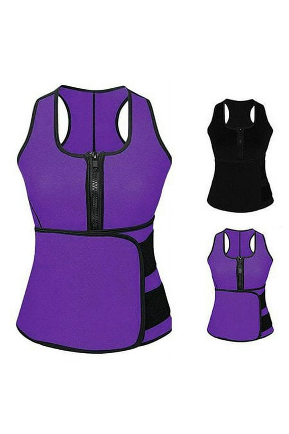 Waist Trainer Vest for Women Gym Workout Sport with Adjustable Sauna Slimming Sweat Belt Body Shaper