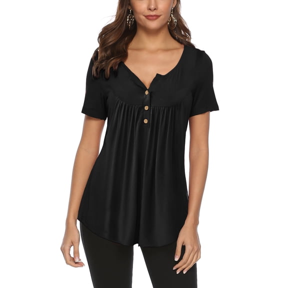 Babibeauty Women Summer Cotton Short Sleeve Casual Loose Tops Blouse Tee T-Shirt