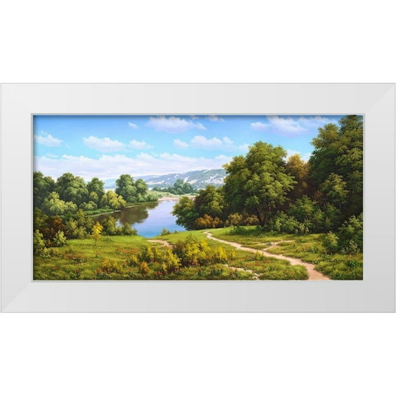 Babichev, Vyacheslav 14x9 White Modern Wood Framed Museum Art Print Titled - Russian spaces
