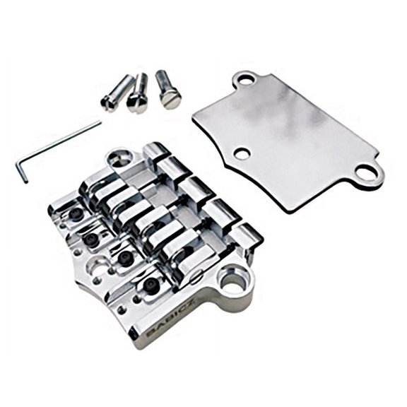 Babicz ORIGINAL SERIES FCH 3PT BASS BRIDGE, 4 String W/SHIM, nickel