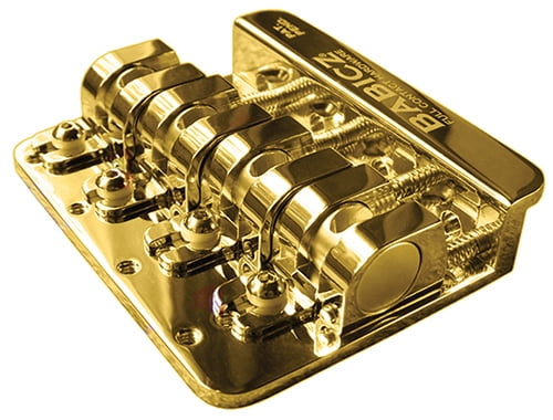 Babicz ORIGINAL SERIES FCH4 BASS BRIDGE, 4 String Top Load, gold