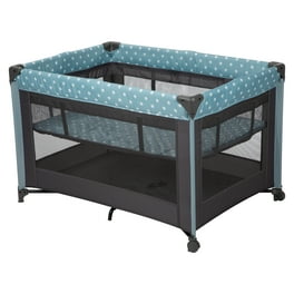 Mini pack and play with outlet bassinet