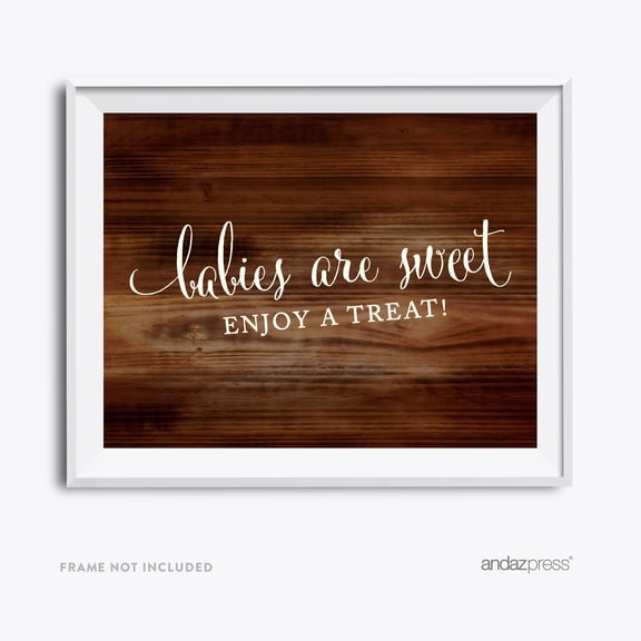 Koyal Wholesale Rustic Wood Babies Are Sweet Enjoy A Treat Baby Shower Sign