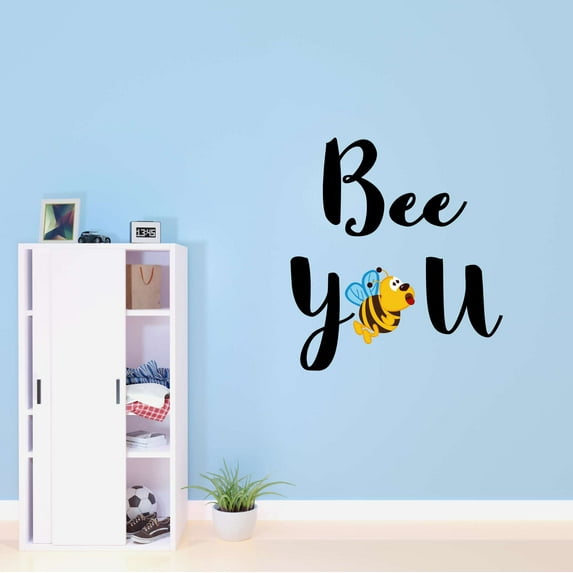 Babies Bee You Cute Quotes & Sayings Wall Decal Decoration Bee You Be different Vinyl Wall Decal Art Lasts Years and Easily Removable - Size: 9 In(W) x 10 In(H)