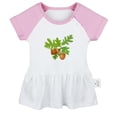 thumbnail image 1 of Babies Nature Acorn Pattern Dresses For Baby, Newborn Babies Skirts, Infant Princess Dress, 0-24M Kids Graphic Clothes (Pink Raglan Dresses, 12-18 Months), 1 of 4