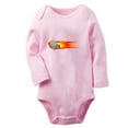 thumbnail image 1 of Babies Nature Pattern Meteor Rompers, Newborn Baby Unisex Bodysuits, Infant Jumpsuits, Toddler 0-12 Months Kids Long Sleeves Oufits (Pink, 0-6 Months), 1 of 4