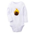thumbnail image 1 of Babies Nature Pattern Meteor Rompers, Newborn Baby Unisex Bodysuits, Infant Jumpsuits, Toddler 0-12 Months Kids Long Sleeves Oufits (White, 6-12 Months), 1 of 4