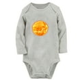 thumbnail image 1 of Babies Nature Sun Pattern Rompers, Newborn Baby Unisex Bodysuits, Infant Jumpsuits, Toddler 0-12 Months Kids Long Sleeves Oufits (Gray, 0-6 Months), 1 of 4