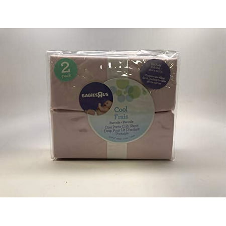 Babies'R'Us - Portable Crib Sheet(2 Pack) - Cool Pink