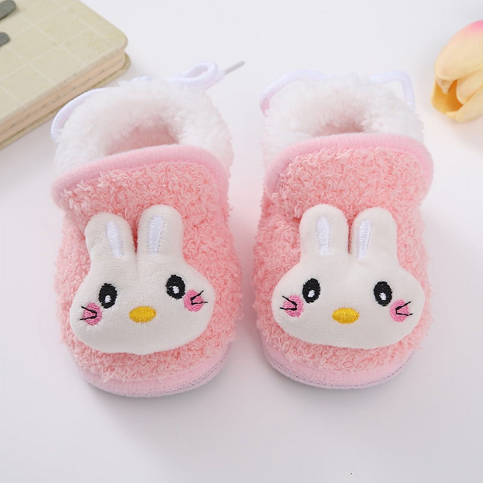 Babies' Soft-soled Toddler Shoes Simple And Sweet Babies' Lace-up Snow ...
