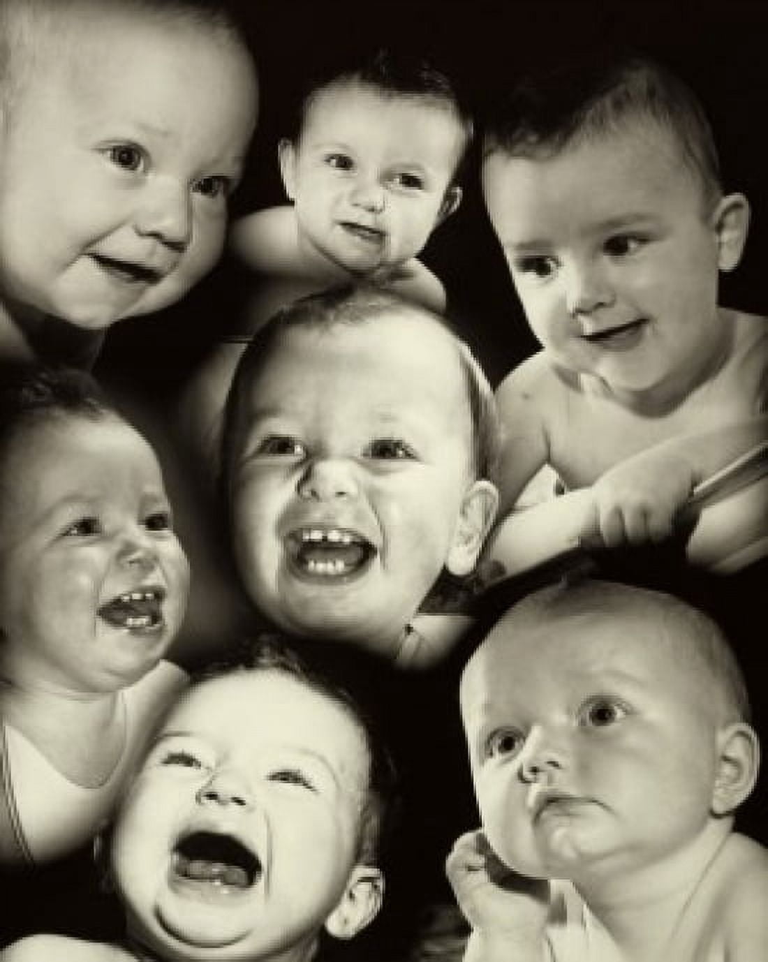 Babies with different expressions Canvas Art - (18 x 24)