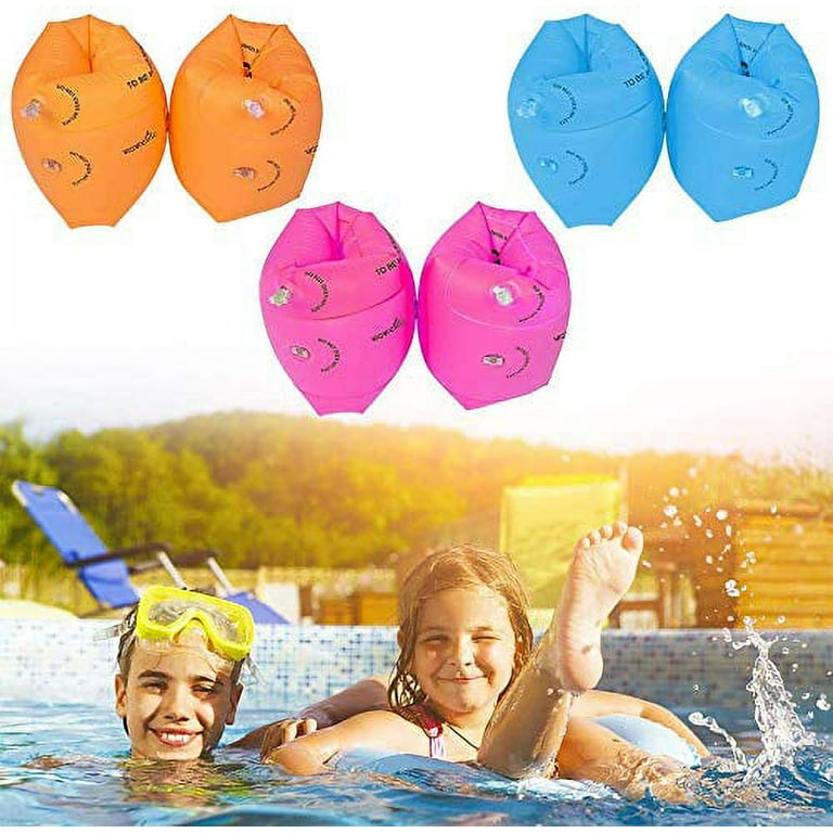Babigo Pack Kids Adult Swimming Arm Float Rings with Inflatable