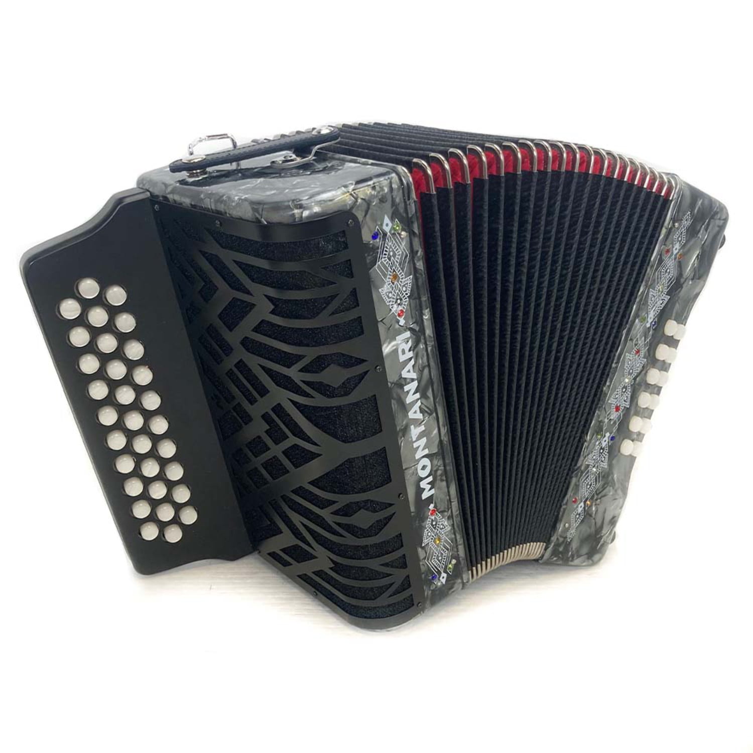 Montanari Vallenato Accordion ADG Gray